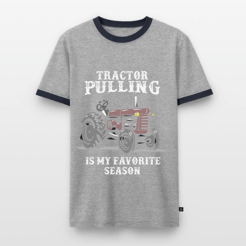 tractor pulling, tractor pulling Traktor, pulling, Männer Kontrast-T-Shirt