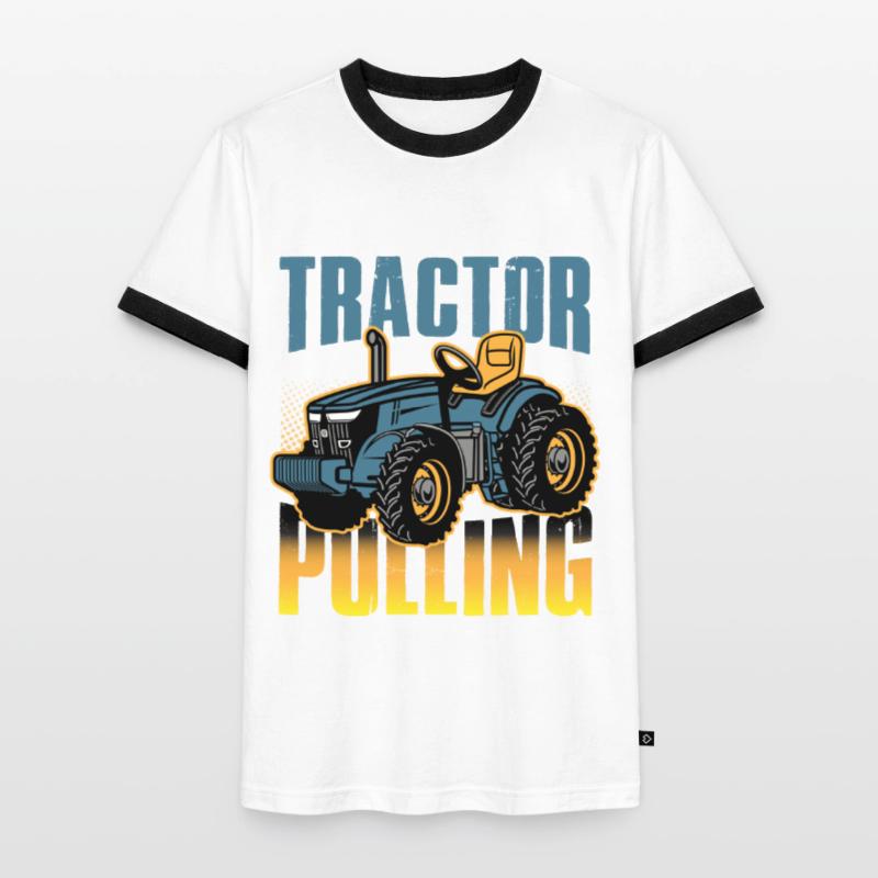 tractor pulling, tractor pulling pulling, racing, Männer Kontrast-T-Shirt