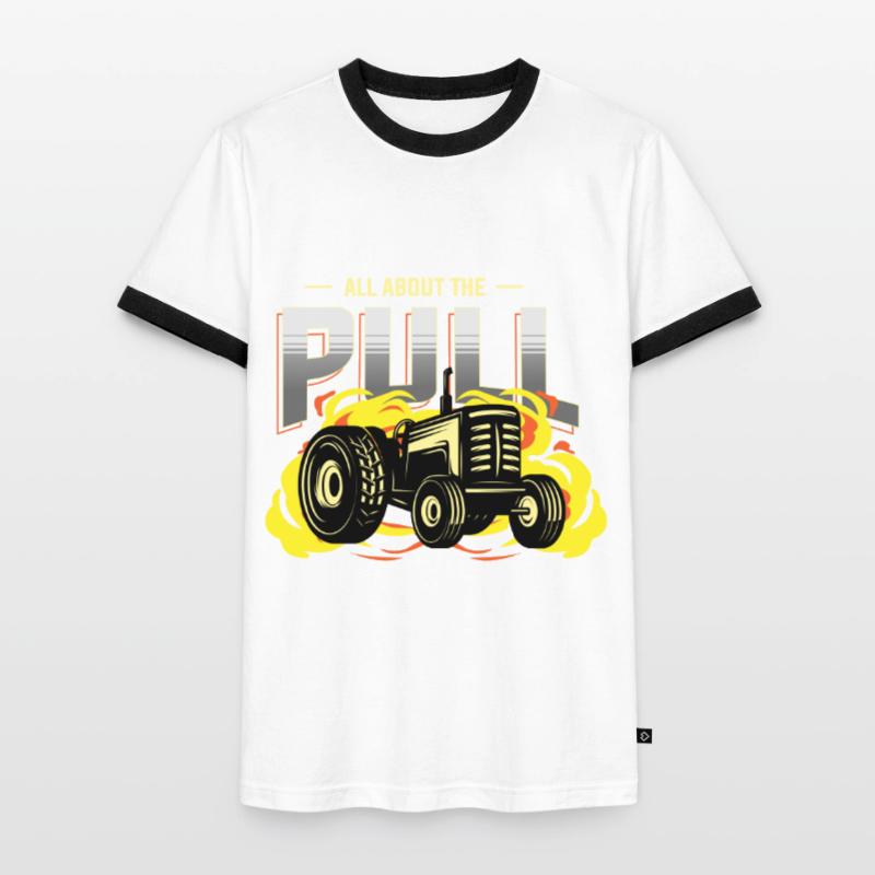 tractor pulling, tractor pulling Traktor, racing, Männer Kontrast-T-Shirt
