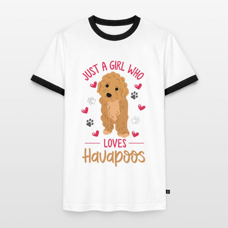 havapoo, havapoo havapoo mutter, Havaneser, T-shirt contrasté Homme