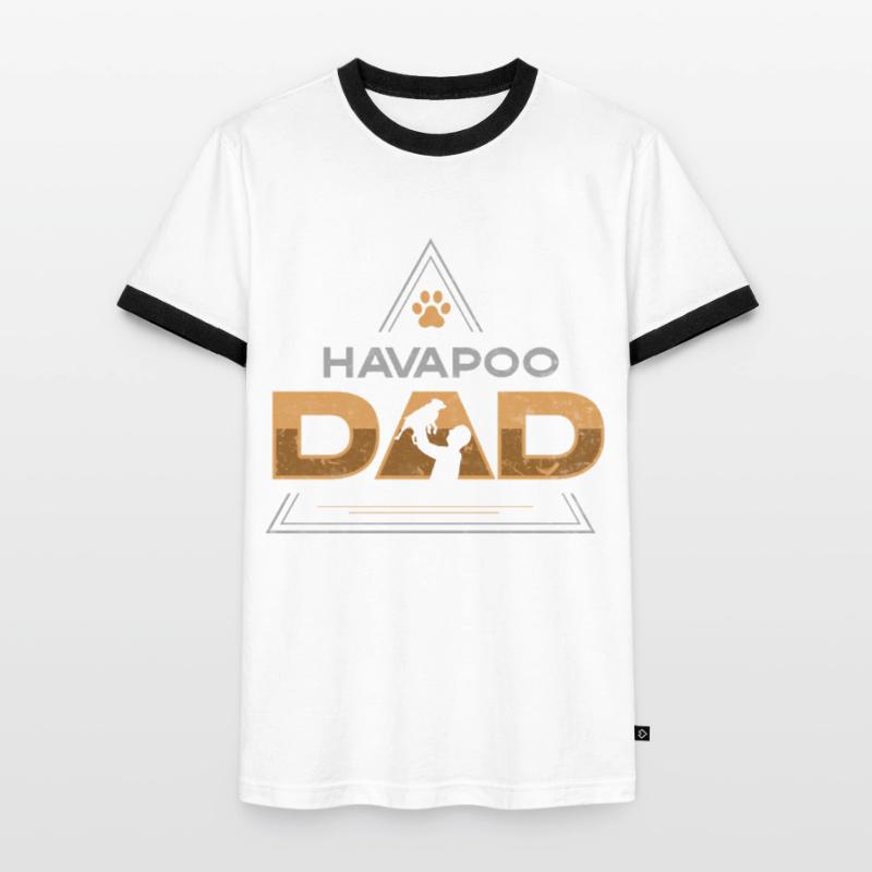 havapoo, havapoo yorkiepoo, havapoo ciel, T-shirt contrasté Homme