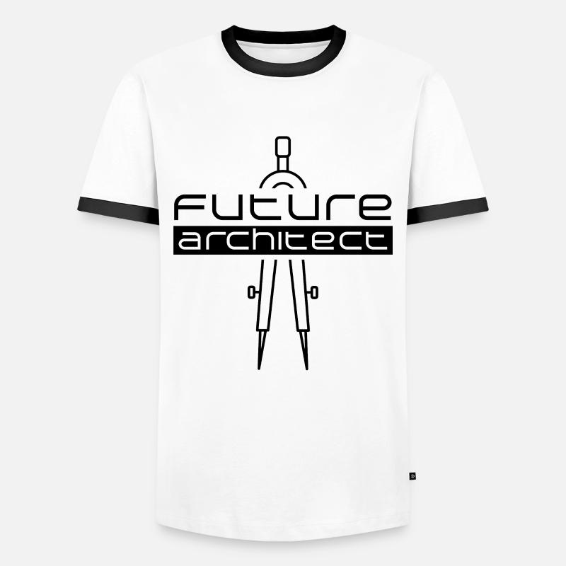 Future Architect Architecture Architect - Men's Ringer Shirt - white/black