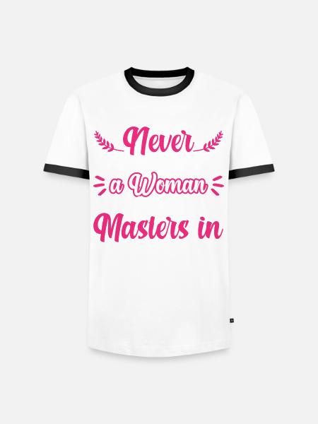 Master-Abschluss in Pädagogik Abschluss - Männer Kontrast-T-Shirt - Weiß/Schwarz