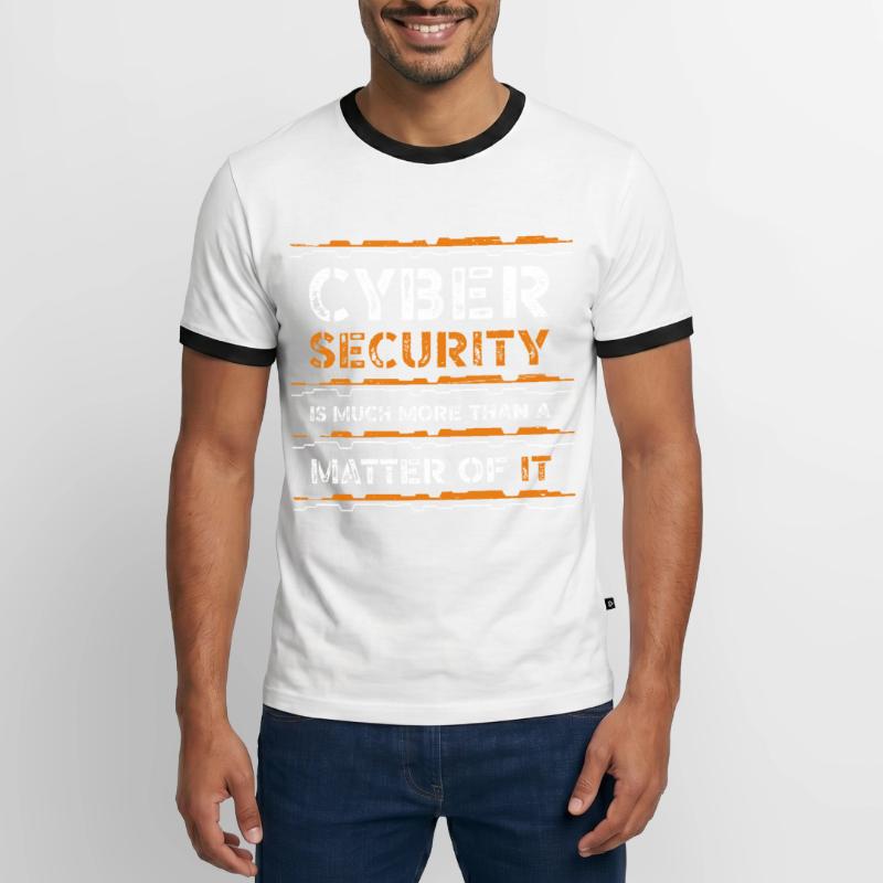 Coding Computer Security Code Monkey Data Science Men's Ringer Shirt