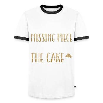 You Are The of Cake | Baking Tshirt - Men's Ringer Shirt - white/black - Front - AI Model Female 172 light (172cm) & AI Model Male 178 dark (178cm)