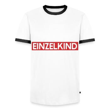 Kein Einzelkind Mehr Seit März Große Schwester - Männer Kontrast-T-Shirt - Weiß/Schwarz - Vorne - AI Model Female 172 light (172cm) & AI Model Male 178 dark (178cm)