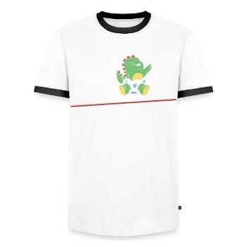 Kein Einzelkind Mehr Seit November Große - Männer Kontrast-T-Shirt - Weiß/Schwarz - Vorne - AI Model Female 172 light (172cm) & AI Model Male 178 dark (178cm)