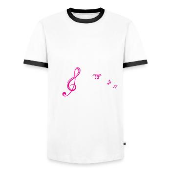 Soul Musik Afro Soul Musik Noten Musikliebhaber Mu - Männer Kontrast-T-Shirt - Weiß/Schwarz - Vorne - AI Model Female 172 light (172cm) & AI Model Male 178 dark (178cm)