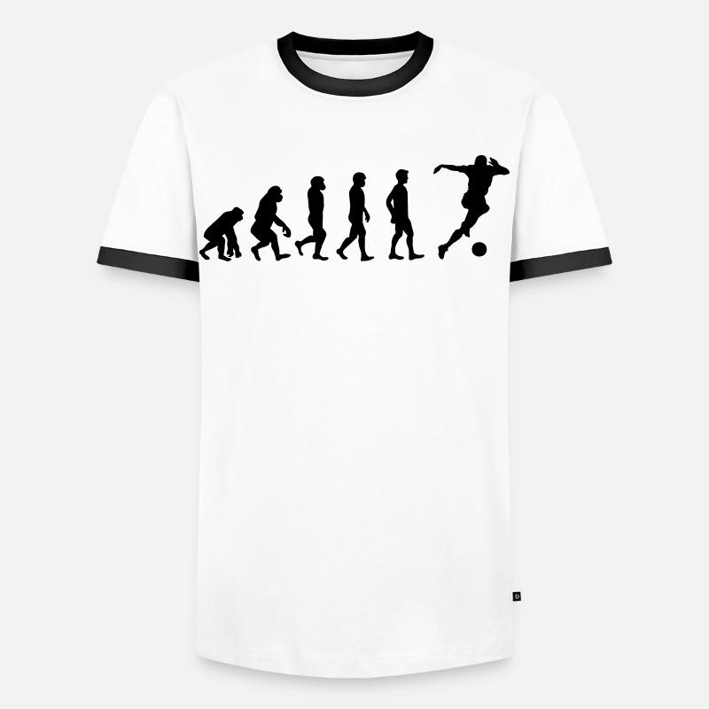 Evolution soccer - T-shirt contrasté Homme - blanc/noir
