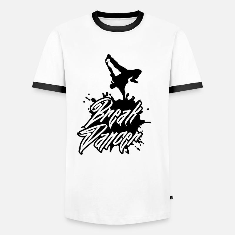 Dance Breakdancer Breakdancing Breakdance Gift - Men's Ringer Shirt - white/black