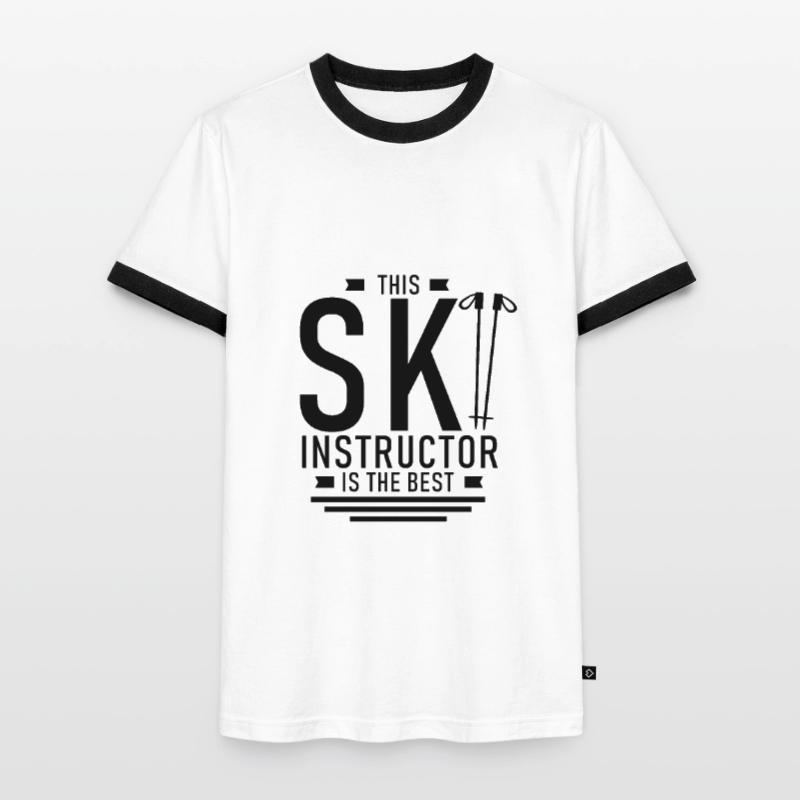 Ski instructor Ski instructor Ski instructor Ski instructor Men's Ringer Shirt