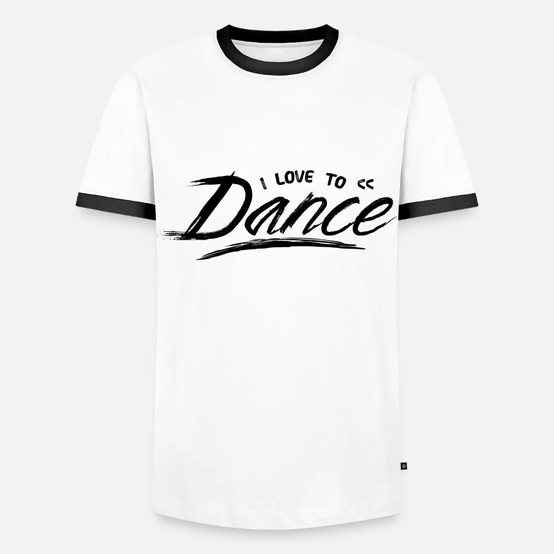 Dance - Men's Ringer Shirt - white/black