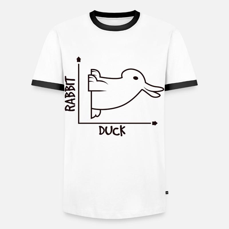 Math Nerd Funny - Men's Ringer Shirt - white/black