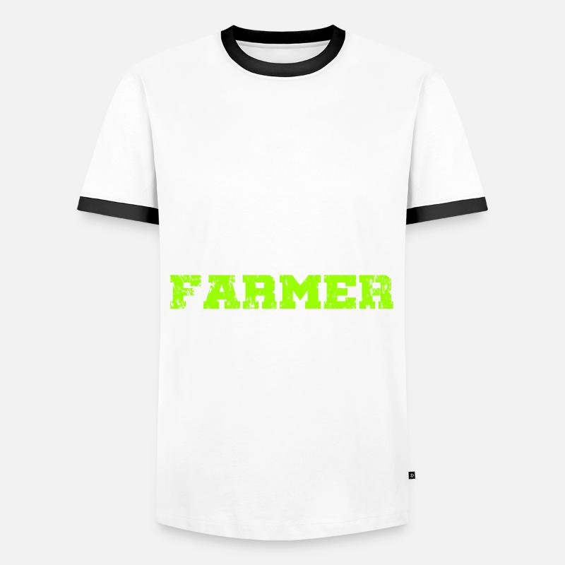 Bauer Traktor Evolution - Men's Ringer Shirt - white/black