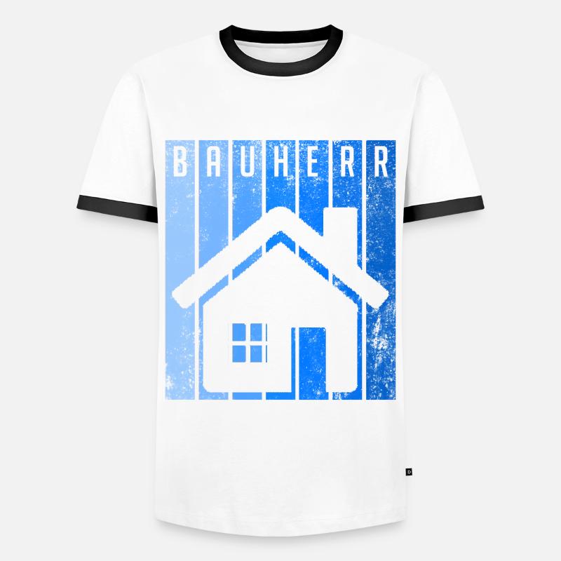 Client Construction Manager - Men's Ringer Shirt - white/black
