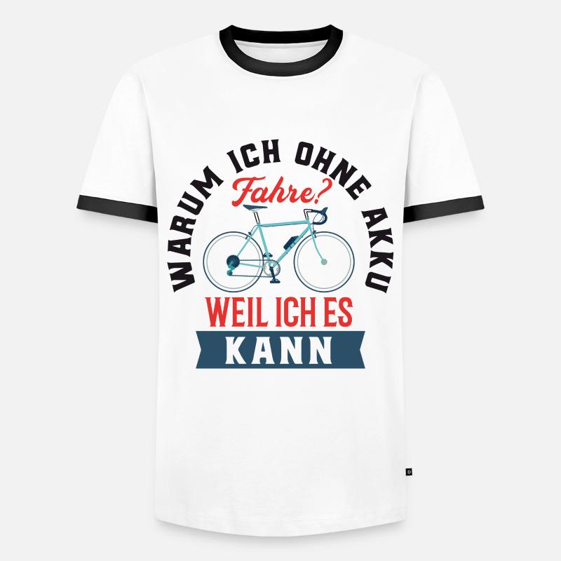 Cycle - Men's Ringer Shirt - white/black