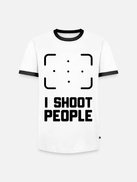 PHOTOGRAPHE - T-shirt contrasté Homme - blanc/noir