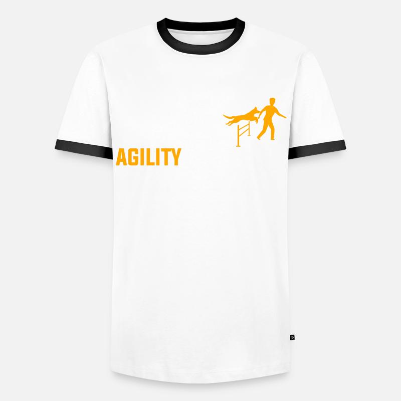 Agility Evolution - Men's Ringer Shirt - white/black