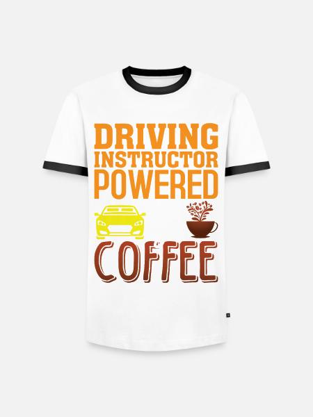 Fahrlehrer Spruch Geschenk - Männer Kontrast-T-Shirt - Weiß/Schwarz