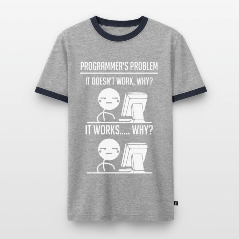 Programmer Code Developer Men's Ringer Shirt
