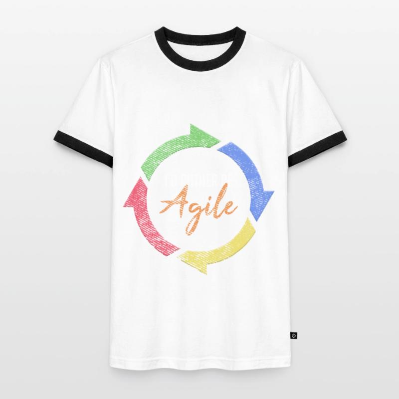 Agile Scrum Master Software Devops Coding Männer Kontrast-T-Shirt