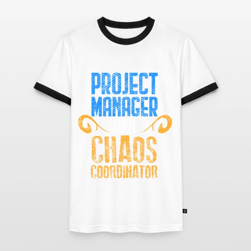 Projekt Manager Scrum Master Git Programmer Männer Kontrast-T-Shirt