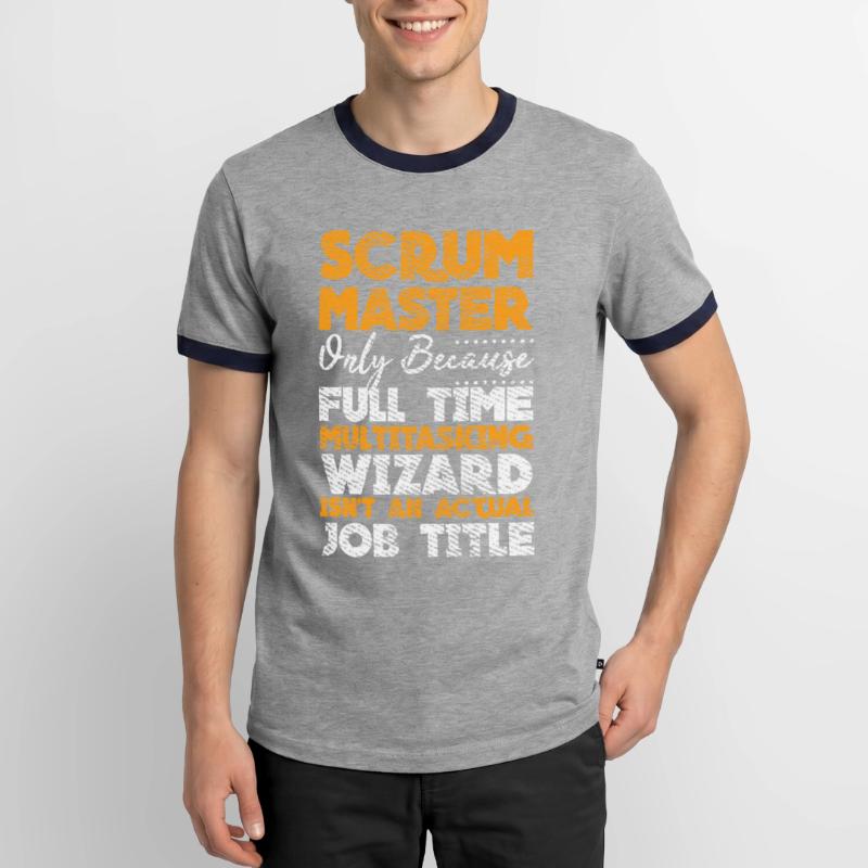 Scrock Master Developer Docker Container Git Touch T-shirt contrasté Homme