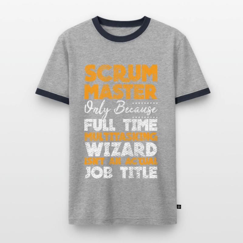 Scrock Master Developer Docker Container Git Touch T-shirt contrasté Homme