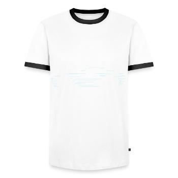 Driving instructor gift student driving lesson - Men's Ringer Shirt - white/black - Front - AI Model Female 172 light (172cm) & AI Model Male 178 dark (178cm)