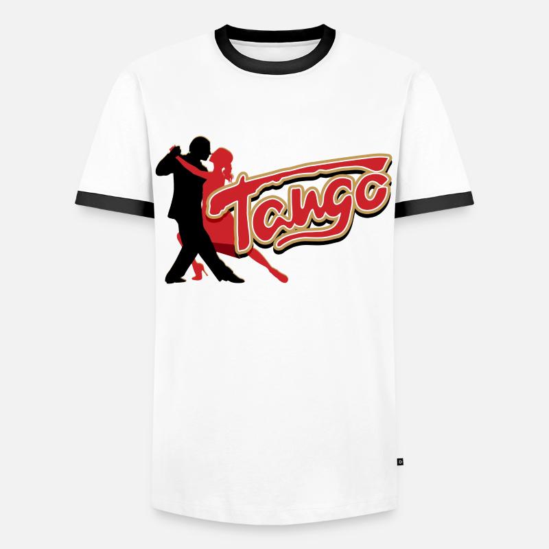 Tango, Tango Tänzer - Men's Ringer Shirt - white/black