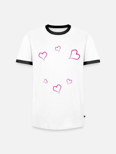 Patentante - Männer Kontrast-T-Shirt - Weiß/Schwarz