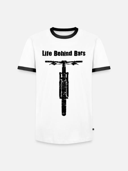 Life Behind Bars Cyclists Bikers Bikers MTB Gesch - Men's Ringer Shirt - white/black