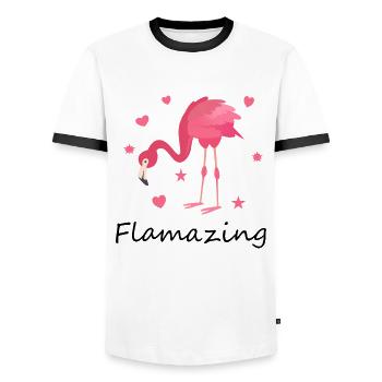 funny saying sayings funny gift - Men's Ringer Shirt - white/black - Front - AI Model Female 172 light (172cm) & AI Model Male 178 dark (178cm)