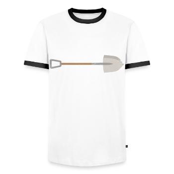 Landschaftsgärtner Galabau Geschenk - Männer Kontrast-T-Shirt - Weiß/Schwarz - Vorne - AI Model Female 172 light (172cm) & AI Model Male 178 dark (178cm)