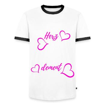 Altenpflegerin - Pflege - Männer Kontrast-T-Shirt - Weiß/Schwarz - Vorne - AI Model Female 172 light (172cm) & AI Model Male 178 dark (178cm)