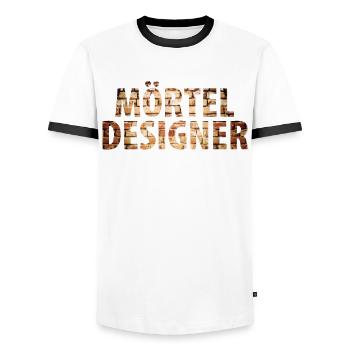 Maurer - Männer Kontrast-T-Shirt - Weiß/Schwarz - Vorne - AI Model Female 172 light (172cm) & AI Model Male 178 dark (178cm)