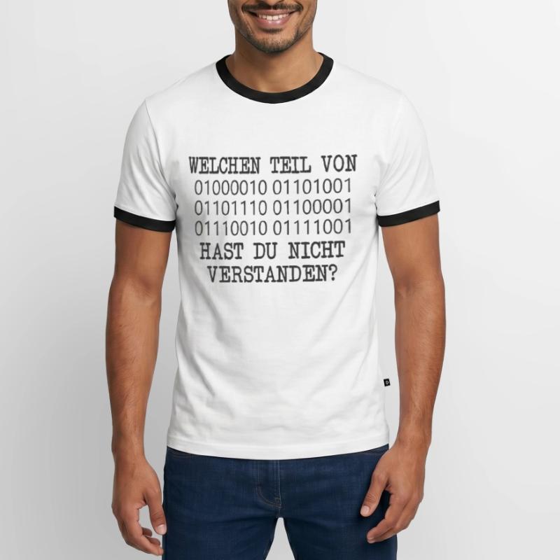 lustige admin Programmierer Linux IT Geschenkidee Männer Kontrast-T-Shirt