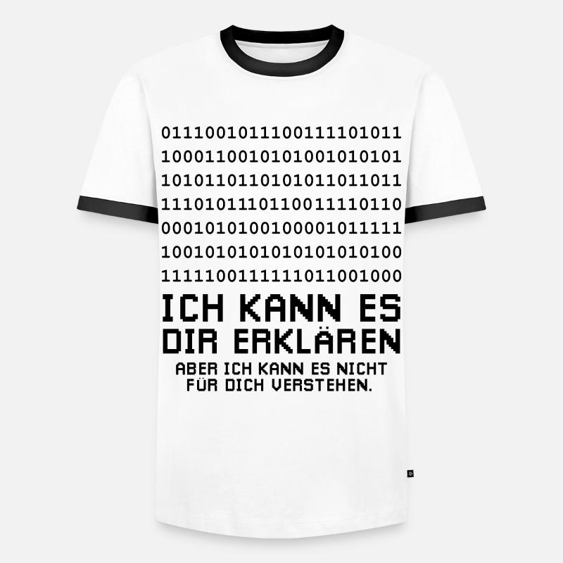 Programmierer Informatiker - Männer Kontrast-T-Shirt - Weiß/Schwarz