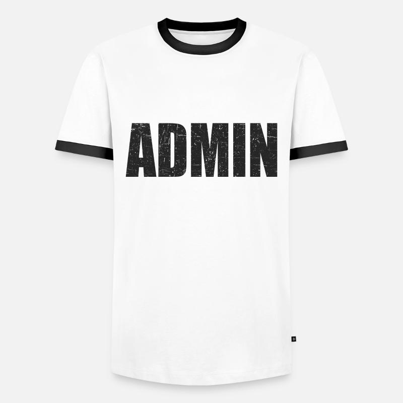 admin Programmierer Linux IT Geschenkidee - Männer Kontrast-T-Shirt - Weiß/Schwarz