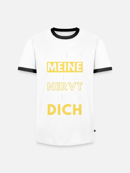 Schwiegersohn witziger Spruch - Männer Kontrast-T-Shirt - Weiß/Schwarz