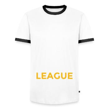 Keep calm and play league Be a legend gaming - Männer Kontrast-T-Shirt - Weiß/Schwarz - Vorne - AI Model Female 172 light (172cm) & AI Model Male 178 dark (178cm)