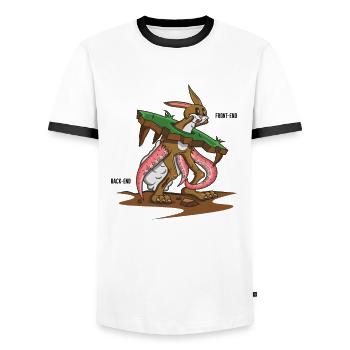 Lustiges Programmieren Informatik Software - Männer Kontrast-T-Shirt - Weiß/Schwarz - Vorne - AI Model Female 172 light (172cm) & AI Model Male 178 dark (178cm)