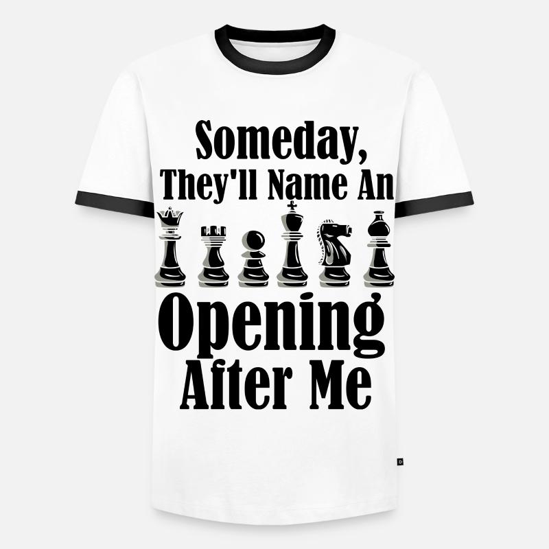 Chess Chess Pieces Chess Player - Men's Ringer Shirt - white/black