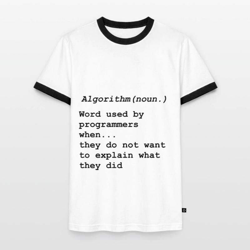 Programming Programmierer Informatiker Informatik Männer Kontrast-T-Shirt