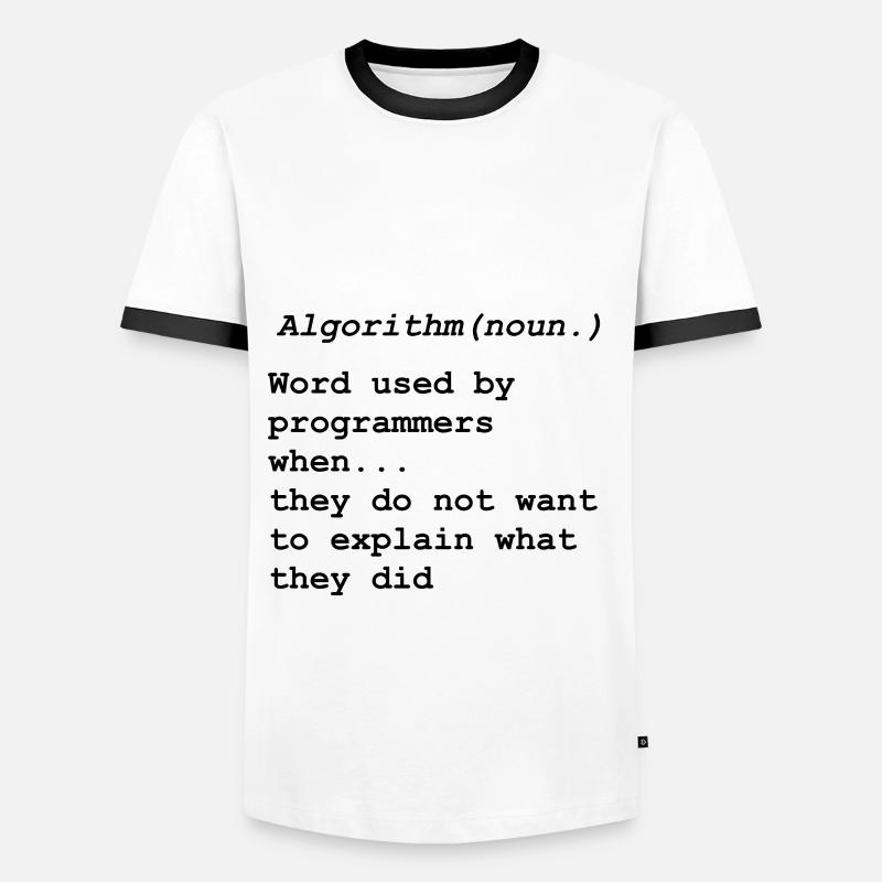Programming Programmierer Informatiker Informatik - Männer Kontrast-T-Shirt - Weiß/Schwarz