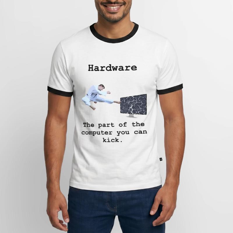 Programming Programmierer Informatik Hardware Männer Kontrast-T-Shirt
