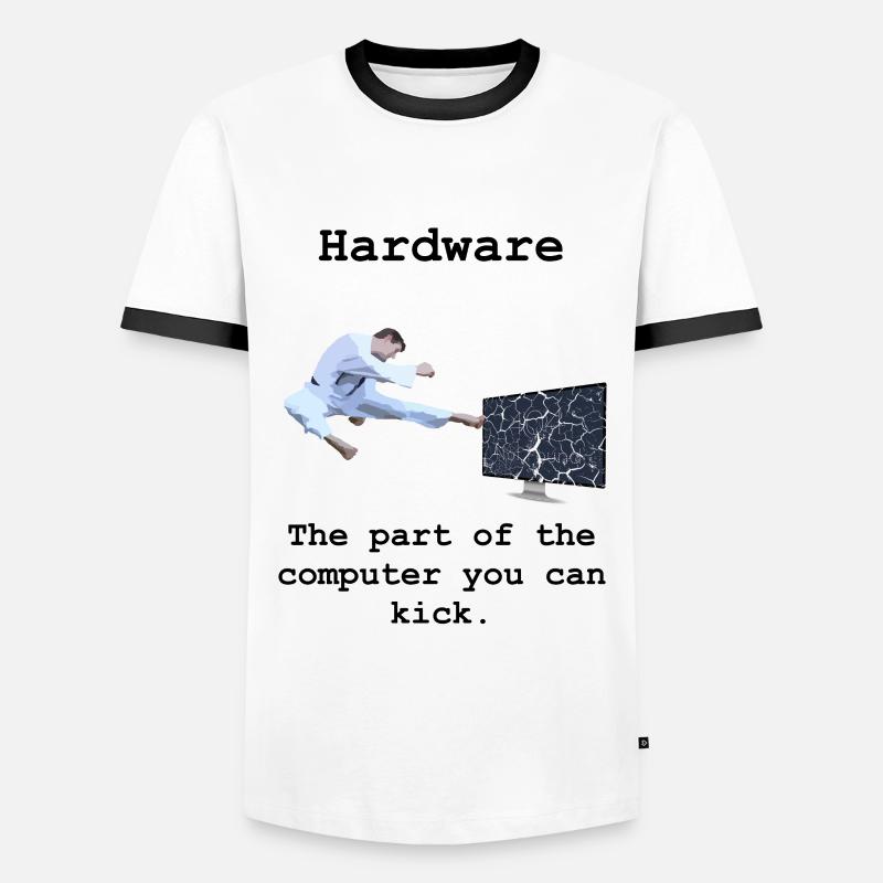 Programming Programmierer Informatik Hardware - Männer Kontrast-T-Shirt - Weiß/Schwarz