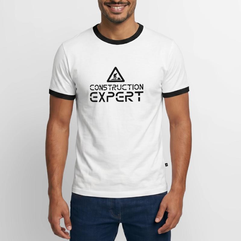 Construction site ExpertE construction workers construction construction work Men's Ringer Shirt