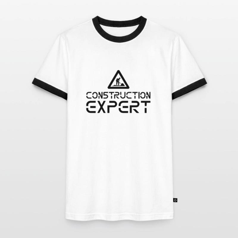 Construction site ExpertE construction workers construction construction work Men's Ringer Shirt