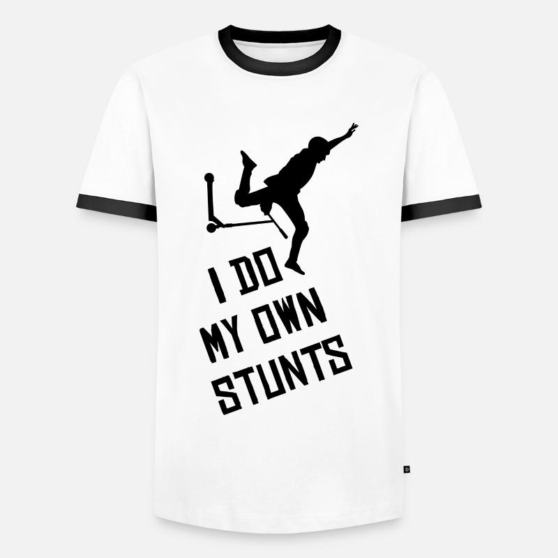 Scooter - Men's Ringer Shirt - white/black